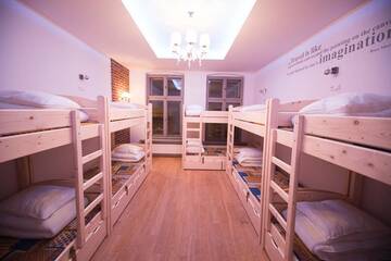 Фото номера Кровать в 10-местном общем номере Хостелы Greg&amp;Tom Beer House Hostel г. Краков 3