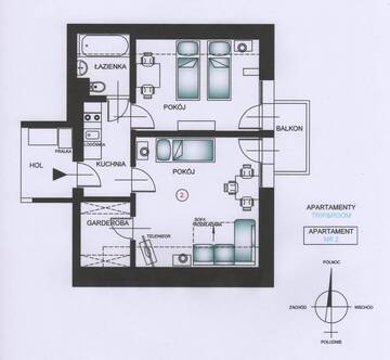 Фото номера Стандартные апартаменты Апартаменты Apartamenty Trip &amp; Room г. Краков 14