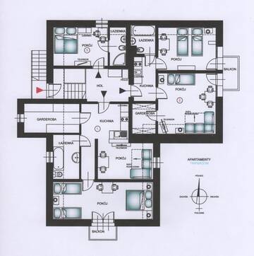Фото номера Стандартные апартаменты Апартаменты Apartamenty Trip &amp; Room г. Краков 13