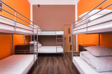 Фото номера Кровать в общем 6-местном номере Хостелы One World Hostel г. Краков 2