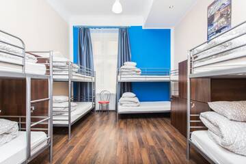 Фото номера Кровать в общем 8-местном номере Хостелы One World Hostel г. Краков 3