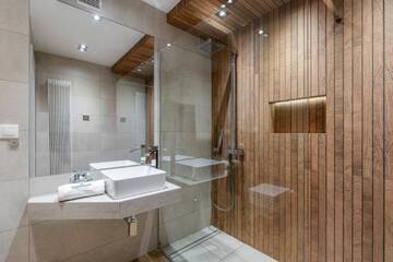 Фото номера Трехместный номер с общей ванной комнатой Апартаменты Rainbow Apartments 3 г. Краков 13