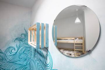 Фото номера Четырехместный номер с общей ванной комнатой Хостелы Hostel Cinnamon г. Краков 11
