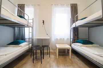 Фото номера Кровать в общем 6-местном номере для мужчин и женщин Хостелы Hostel Cinnamon г. Краков 9