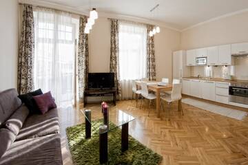 Фото номера Two-Bedroom Apartment with Balcony - ul. Siemiardzkiego 25 Апартаменты Yourplace SM25 Apartments г. Краков 4