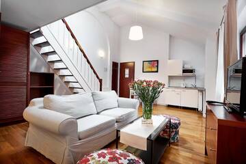 Фото номера Апартаменты с мезонином (для 4 взрослых) Апарт-отели City Center Rooms and Apartments Gołębia 8 г. Краков 4