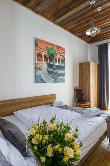 Фото номера Двухместный номер с 1 кроватью Апарт-отели Aparthotel Pergamin г. Краков 6