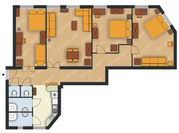 Фото номера Апартаменты с 4 спальнями Апартаменты Lydia Apartment г. Краков 22