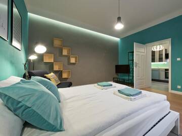 Фото номера Апартаменты с 2 спальнями - Zyblikiewicza 11 Апартаменты Aurora Apartments - Old Town г. Краков 3