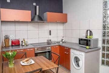 Фото номера Апартаменты с 1 спальней (для 4 взрослых) Апартаменты Red Kurka Apartments г. Краков 23