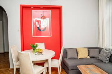 Фото номера Апартаменты с 2 спальнями (для 6 взрослых) Апартаменты Red Kurka Apartments г. Краков 10