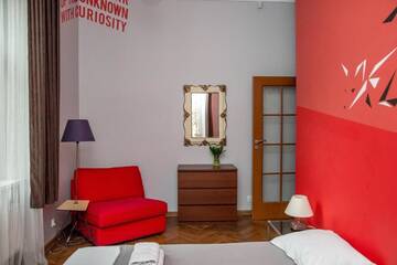 Фото номера Апартаменты с 1 спальней (для 4 взрослых) Апартаменты Red Kurka Apartments г. Краков 11