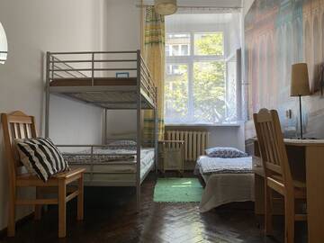 Фото номера Трехместный номер с общей ванной комнатой Хостелы Hostel Aleje 28 г. Краков 3