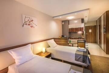 Фото номера Классические апартаменты-студио с балконом Апарт-отели Aparthotel Vanilla г. Краков 11