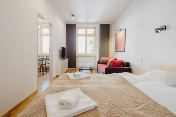 Фото номера Апартаменты с 1 спальней Апартаменты Sewa Apartments г. Краков 3