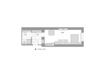 Фото номера Номер-студио Апартаменты Sewa Apartments г. Краков 6