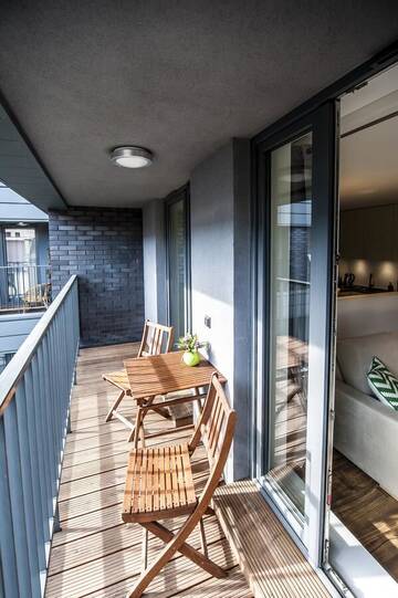 Фото номера Двухместный номер Делюкс с 1 кроватью и балконом Апартаменты Apartament Nad Wisłą г. Краков 8
