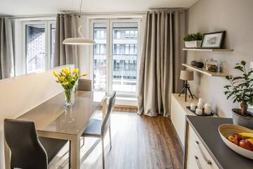Фото номера Двухместный номер Делюкс с 1 кроватью и балконом Апартаменты Apartament Nad Wisłą г. Краков 9