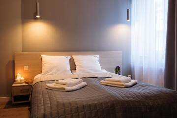 Фото номера Двухместный номер с 1 кроватью Апарт-отели Apartamenty Platinia г. Краков 36