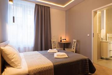 Фото номера Двухместный номер с 1 кроватью Апарт-отели Apartamenty Platinia г. Краков 33