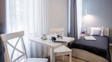Фото номера Двухместный номер с 1 кроватью Апарт-отели Apartamenty Platinia г. Краков 11