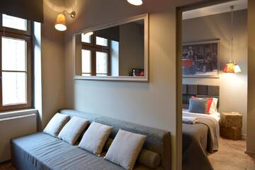 Фото номера Апартаменты с 1 спальней Апартаменты La Gioia Grey Stylish Apartments г. Краков 4