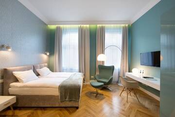 Фото номера Номер-студио с кроватью размера &quot;king-size&quot; Апартаменты Apartamenty Pod Orłem г. Краков 12