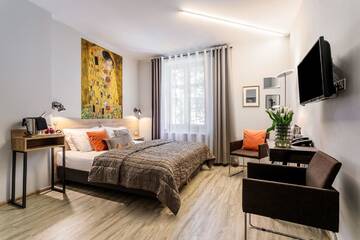 Фото номера Классический двухместный номер с 1 кроватью Апарт-отели Art &amp; Garden Residence г. Краков 4