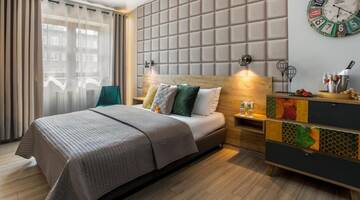 Фото номера Стандартный двухместный номер с 1 кроватью Апарт-отели Art &amp; Garden Residence г. Краков 20