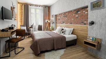 Фото номера Стандартный двухместный номер с 1 кроватью Апарт-отели Art &amp; Garden Residence г. Краков 9