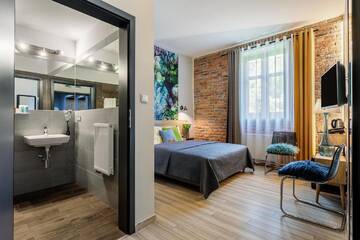 Фото номера Стандартный двухместный номер с 1 кроватью Апарт-отели Art &amp; Garden Residence г. Краков 8