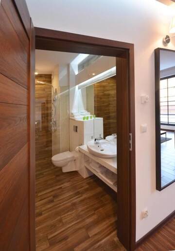 Фото номера Апартаменты с 1 спальней Апартаменты Holiday Apartments Browar Lubicz Krakow Stare Miasto г. Краков 14