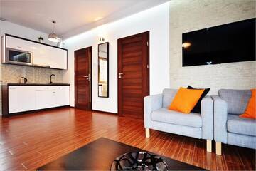 Фото номера Апартаменты с 1 спальней Апартаменты Holiday Apartments Browar Lubicz Krakow Stare Miasto г. Краков 10