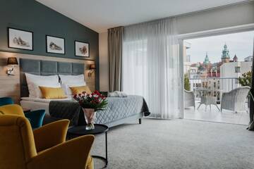 Фото номера Двухместный номер с 1 кроватью и террасой Отель Hotel 32 Kraków Old Town г. Краков 6