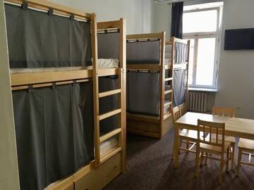 Фото номера Кровать в общем 8-местном номере для мужчин и женщин Хостелы Bison Hostel г. Краков 5