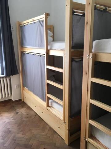 Фото номера Кровать в общем 6-местном номере для мужчин и женщин Хостелы Bison Hostel г. Краков 4