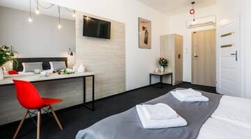 Фото номера Стандартный двухместный номер с 1 кроватью Апартаменты Happy Apartments г. Краков 13