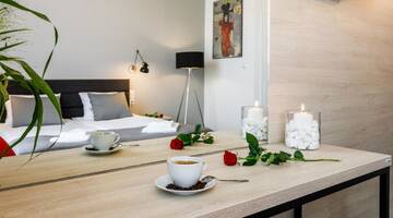 Фото номера Стандартный двухместный номер с 1 кроватью Апартаменты Happy Apartments г. Краков 11