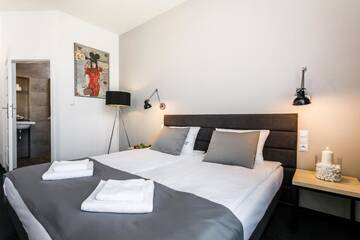 Фото номера Стандартный двухместный номер с 1 кроватью Апартаменты Happy Apartments г. Краков 21