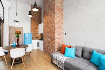 Фото номера Люкс в мансарде Апартаменты Lofts Cracow Apartments - City Center г. Краков 5