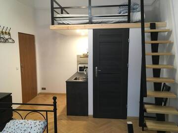 Фото номера Номер-студио Делюкс с кроватью размера &quot;king-size&quot; Апартаменты City Space Apartments г. Краков 8