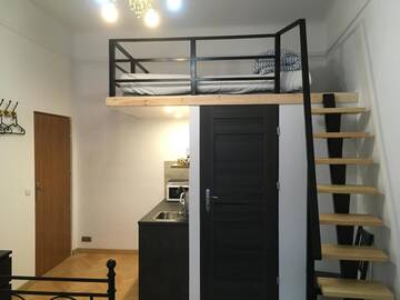 Фото номера Номер-студио Делюкс с кроватью размера &quot;king-size&quot; Апартаменты City Space Apartments г. Краков 6