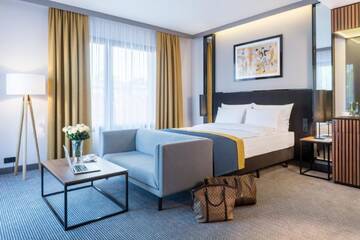 Фото номера Двухместный номер Премиум с террасой Отель Grand Ascot Hotel г. Краков 5