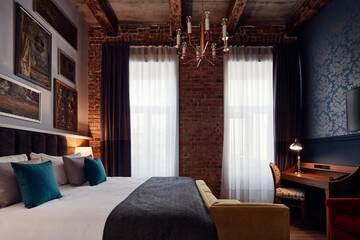 Фото номера Улучшенный номер для некурящих с 1 кроватью размера &quot;king-size&quot; Отель Hotel Indigo Krakow - Old Town г. Краков 22