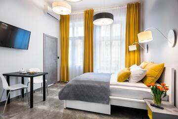 Фото номера Апартаменты-студио с балконом Апартаменты Home Sleep Home Przemyska г. Краков 12