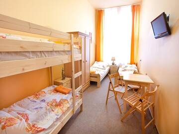 Фото номера Пятиместный номер с ванной комнатой Хостелы Moon Hostel New г. Краков 8