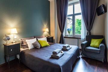 Фото номера Двухместный номер с 1 кроватью Апарт-отели Angel House Aparthotel г. Краков 11