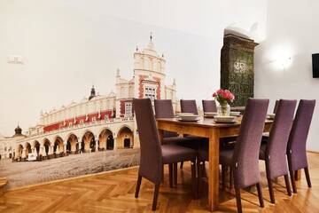 Фото номера Апартаменты с 2 спальнями и видом на город - Лиловый Апартаменты Krakow For You Budget Apartments г. Краков 8