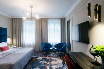 Фото номера Двухместный номер с 1 кроватью Отель Queen Boutique Hotel г. Краков 12