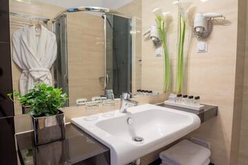 Фото номера Двухместный номер с 1 кроватью Отель Queen Boutique Hotel г. Краков 17